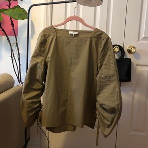 ✔️SOLD✔️ Tibi Balloon Sleeve Poplin Blouse
